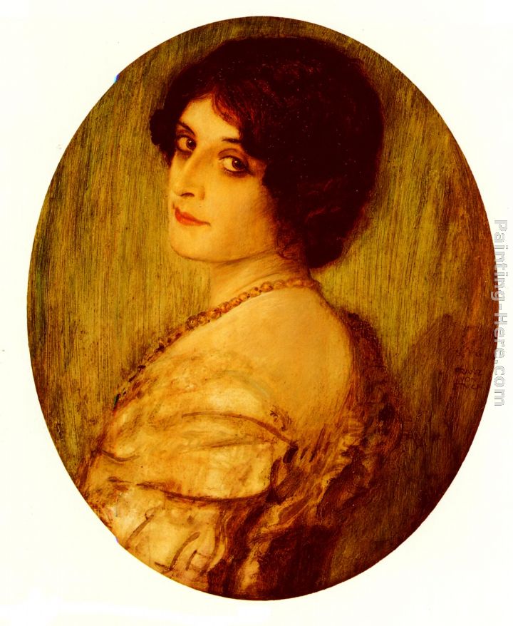 Weibliches Portrat painting - Franz von Stuck Weibliches Portrat art painting